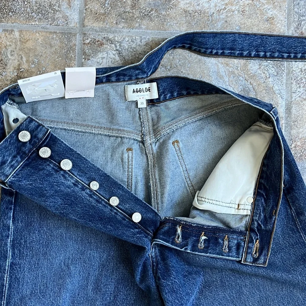 AGolde Broken Waistband Jeans Size 29 NWT - Picture 11 of 16